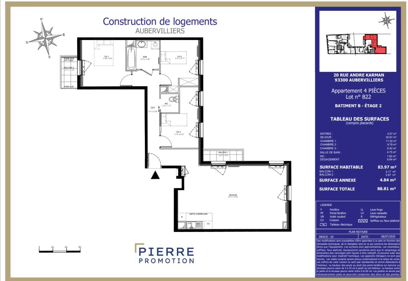 Maison à louer, 85m², AUBERVILLIERS