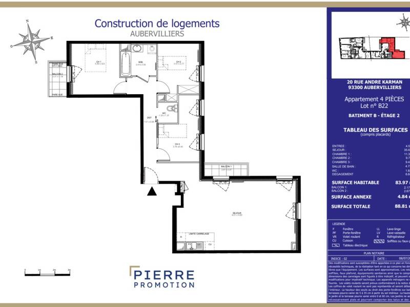 Maison à louer, 85m², AUBERVILLIERS