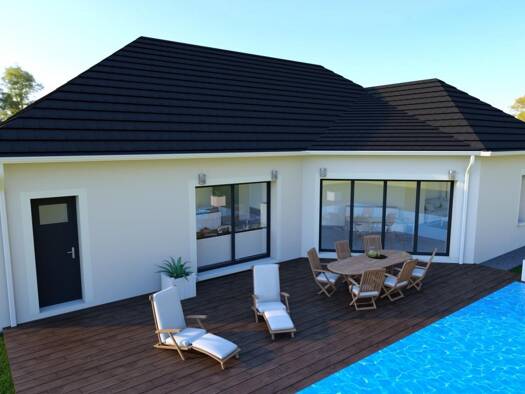 Terrain avec maison neuve à vendre 220 000 € 4 pièces 3 chambres 103 m² 920 m² de terrain Plaimpied-Givaudins 18340