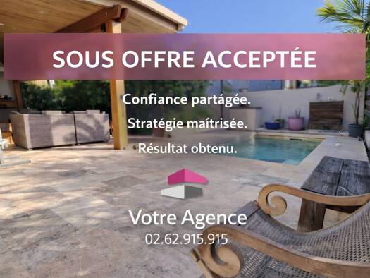 Villa à vendre 760 000 € 5 pièces 4 chambres 105 m² 355 m² de terrain Saint-Gilles Les Bains Saint-Paul 97434