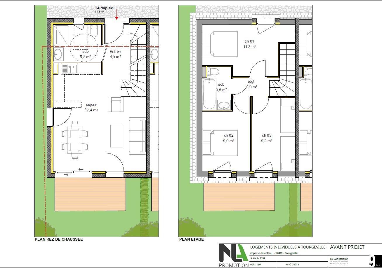 Maison à vendre, 72m², TOURGEVILLE