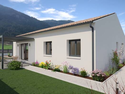 Terrain avec maison neuve à vendre 280 400 € 4 pièces 3 chambres 93 m² 440 m² de terrain Beaumont-Lès-Valence 26760