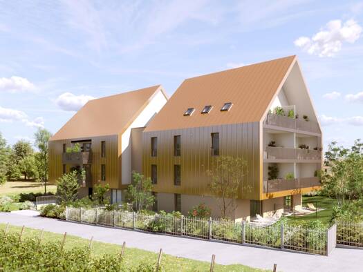 Appartement à vendre - neuf 244 900 € 3 pièces 2 chambres 64 m² dès le 30/06/2026 Nord Barr 67140