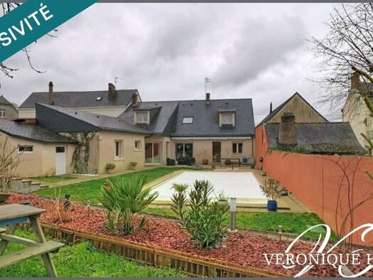 Maison de plain-pied à vendre 379 000 € 6 pièces 4 chambres 245 m² 700 m² de terrain Les Hauts-d'Anjou 49330
