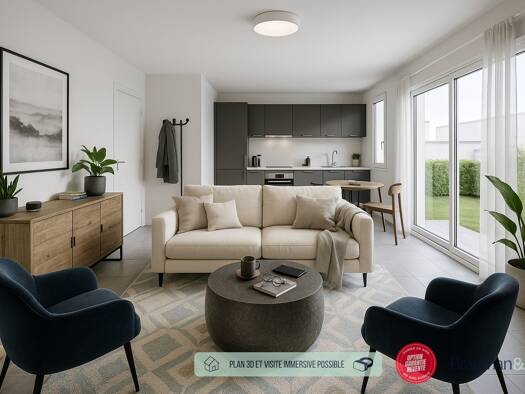 Appartement à vendre - neuf 159 000 € 2 pièces 1 chambre 42 m² RDC Ouest Monteux 84170