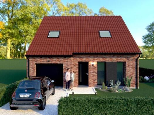 Terrain avec maison neuve à vendre 362 000 € 5 pièces 3 chambres 95 m² 706 m² de terrain Meaulens Saint Gery Arras 62000