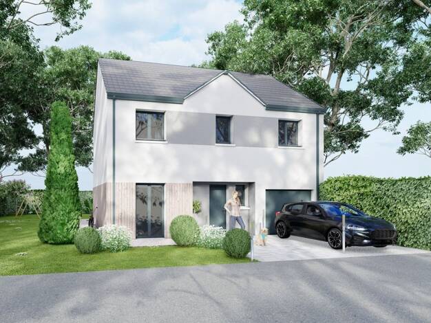 Terrain avec maison neuve à vendre 378 500 € 5 pièces 4 chambres 113 m² 260 m² de terrain L'Avenir Morangis 91420