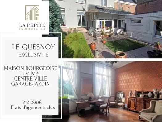 Maison à vendre 212 000 € 5 pièces 3 chambres 174 m² 657 m² de terrain Le Quesnoy 59530