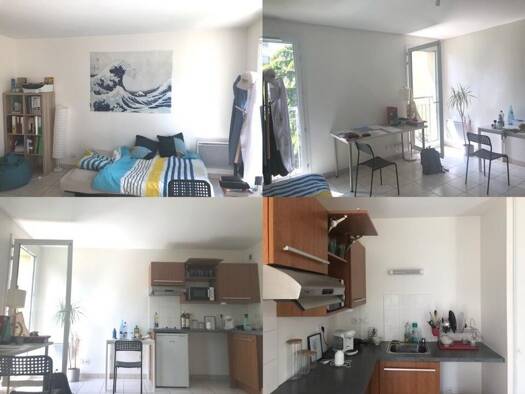 Studio à louer 435 € 1 pièce 24 m² Le Brezet Clermont-Ferrand 63000