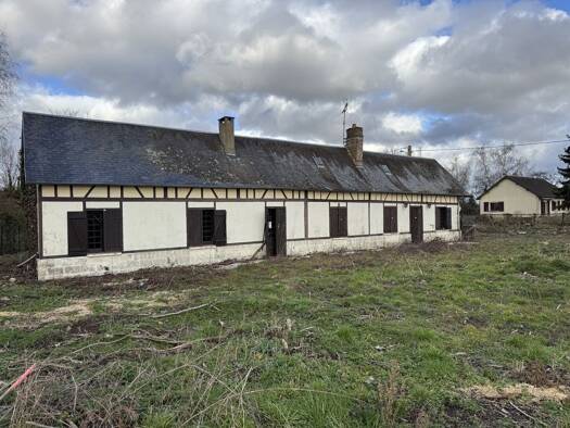 Maison de plain-pied à vendre 97 000 € 4 pièces 3 chambres 70 m² 1 074 m² de terrain Écauville 27110