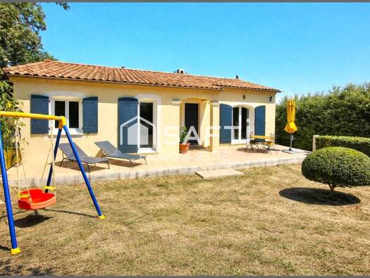 Maison de plain-pied à vendre 389 000 € 5 pièces 3 chambres 107 m² 946 m² de terrain Jonquerettes 84450