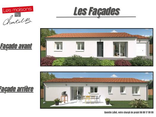 Terrain avec maison neuve à vendre 181 900 € 4 pièces 3 chambres 85 m² 800 m² de terrain Nord Est Bellac 87300