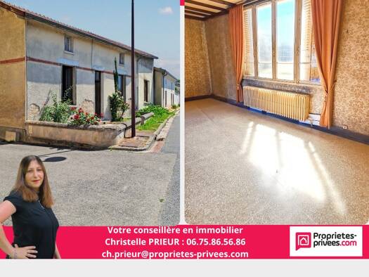 Maison à vendre 86 000 € 7 pièces 3 chambres 160 m² 765 m² de terrain Nuisement-sur-Coole 51240
