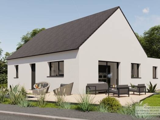 Terrain avec maison neuve à vendre 180 900 € 4 pièces 2 chambres 70 m² 280 m² de terrain Saint-Martin-des-Champs 29600