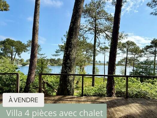 Villa à vendre 630 000 € 4 pièces 3 chambres 110 m² 1 591 m² de terrain La Plage-Bourg Biscarrosse 40600