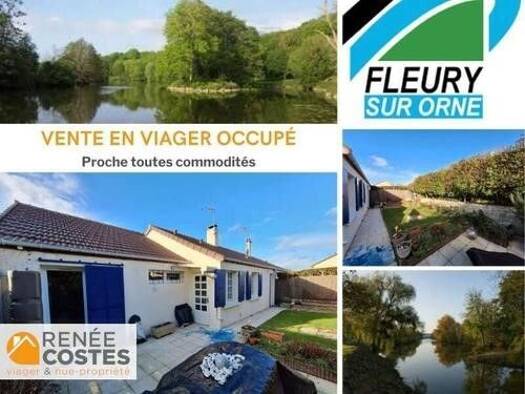 Maison en viager occupé Bouquet 71 768 € 4 pièces 3 chambres 82 m² 275 m² de terrain Secteur Périphérique Fleury-sur-Orne 14123