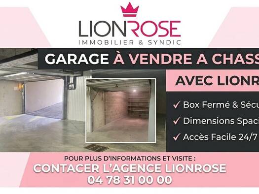Parking à vendre 21 000 € 14,5 m² Chassieu le Bas Chassieu 69680