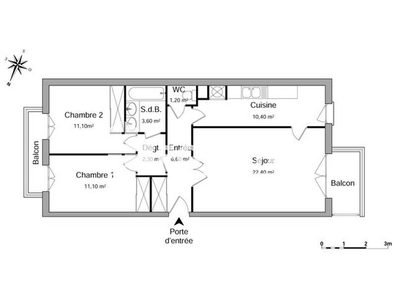 Maison à louer, 69m², LILLE
