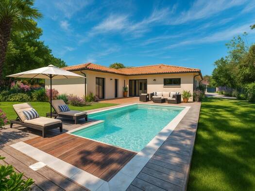 Terrain constructible viabilisé à vendre 225 000 € 990 m² de terrain Le Teich 33470