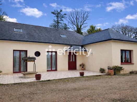 Maison de plain-pied à vendre 249 900 € 5 pièces 3 chambres 127 m² 1 262 m² de terrain Locmalo 56160