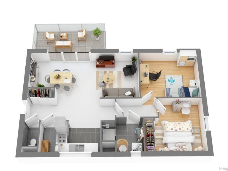 Maison à louer, 70m², PAU