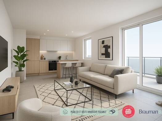 Appartement à vendre - neuf 419 000 € 4 pièces 3 chambres 86 m² 2ème étage La Verte Vallée Caen 14000