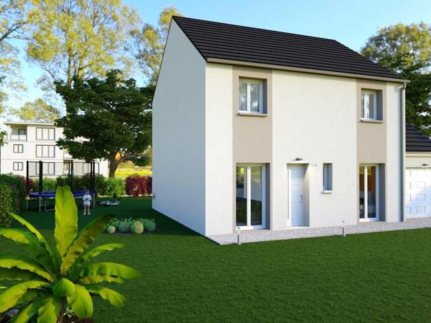 Terrain avec maison neuve à vendre 218 109 € 7 pièces 5 chambres 112,8 m² 320 m² de terrain Beaumont-du-Gâtinais 77890
