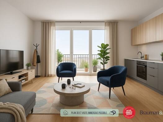 Appartement à vendre - neuf 213 900 € 2 pièces 1 chambre 42 m² 2ème étage Nord-Centre Cesson 77240