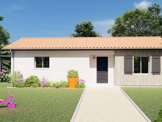 Terrain avec maison neuve à vendre 173 500 € 4 pièces 3 chambres 90 m² 1 200 m² de terrain Saint-Léon-sur-l'Isle 24110