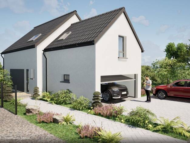 Terrain avec maison neuve à vendre 385 636 € 6 pièces 4 chambres 135 m² 444 m² de terrain Rhinau 67860