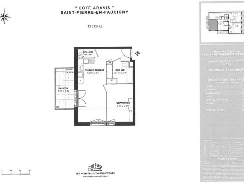 Maison à louer, 45m², SAINT PIERRE EN FAUCIGNY