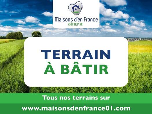 Terrain constructible viabilisé à vendre 55 000 € 450 m² de terrain Mézériat 01660