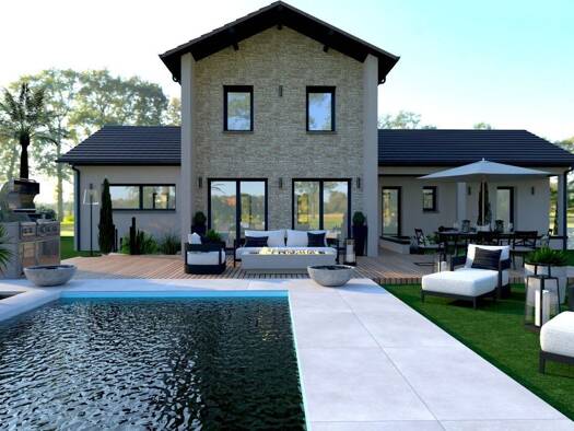 Terrain avec maison neuve à vendre 405 039 € 6 pièces 3 chambres 156 m² 528 m² de terrain Saint Bonnet Yzeure 03400