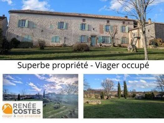 Maison en viager occupé Bouquet 84 875 € 7 pièces 4 chambres 357 m² 2 679 m² de terrain Cordes-sur-Ciel 81170