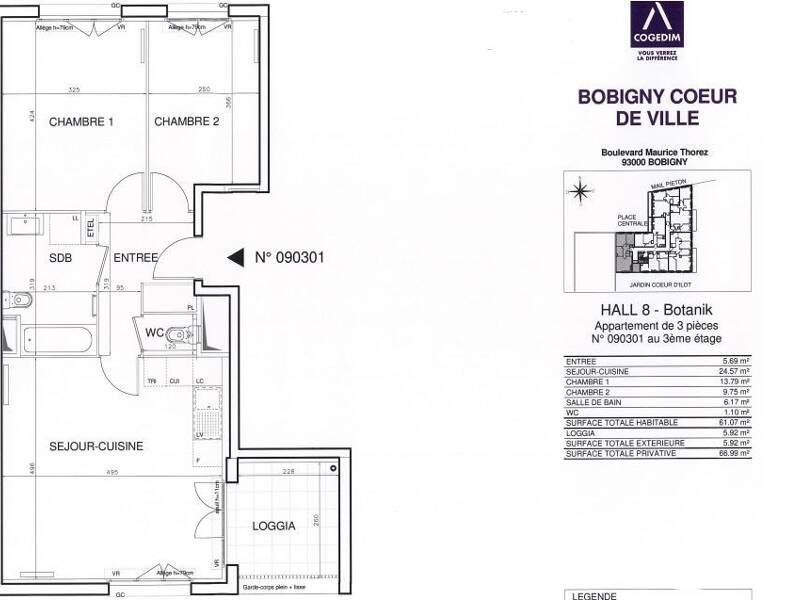 Maison à louer, 61m², BOBIGNY