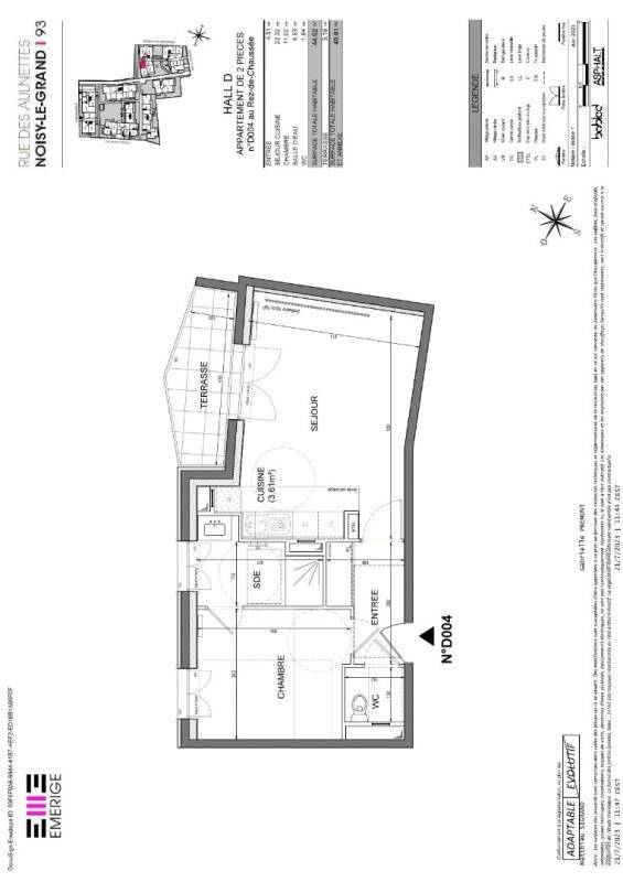 Maison à louer, 44m², NOISY LE GRAND