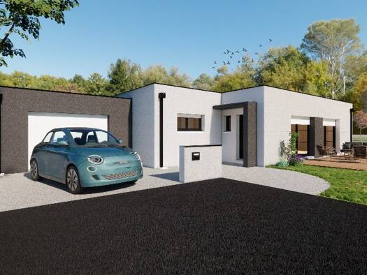 Terrain avec maison neuve à vendre 363 600 € 4 pièces 3 chambres 107 m² 580 m² de terrain Rouans 44640