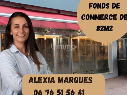 Boutique à vendre Fonds de commerce 268 000 € 2 pièces 82 m² de surface de vente Jaures Joinville-le-Pont 94340