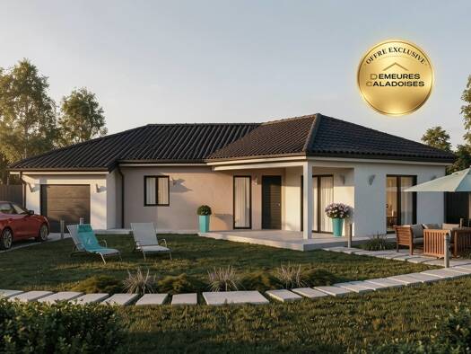 Terrain avec maison neuve à vendre 247 000 € 5 pièces 4 chambres 101 m² 300 m² de terrain Saint-Paul-de-Varax 01240