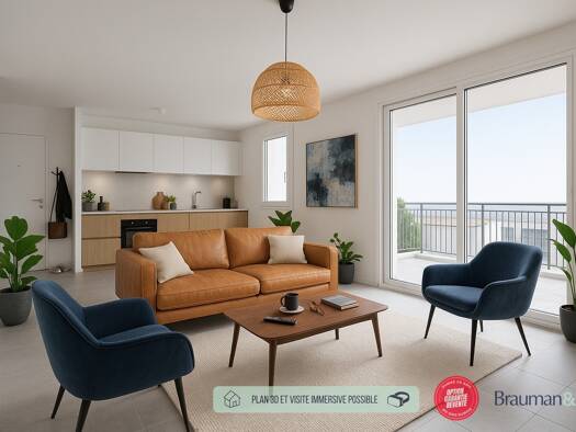 Appartement à vendre - neuf 220 020 € 2 pièces 1 chambre 45 m² 4ème étage Vieux Village Fontaine-lès-Dijon 21121