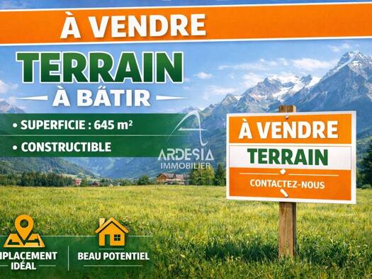Terrain constructible à vendre 95 000 € 645 m² de terrain Saint François Longchamp 73130