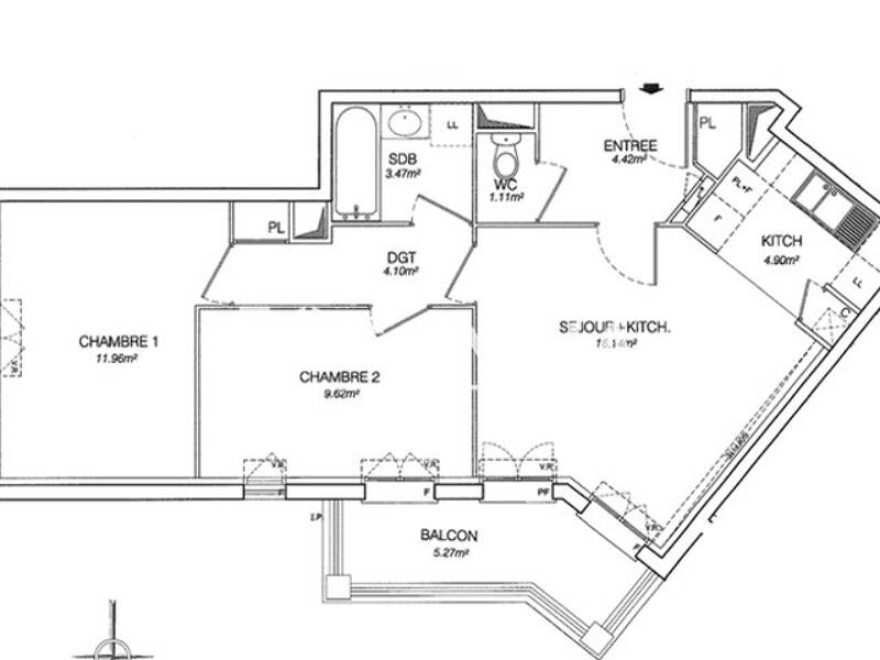 Maison à louer, 56m², PERSAN