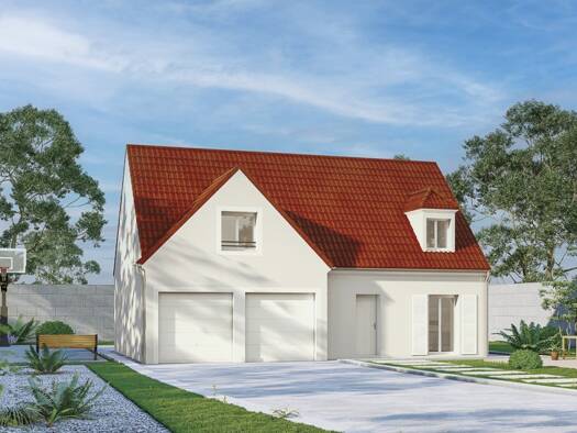 Terrain avec maison neuve à vendre 389 900 € 4 pièces 3 chambres 128 m² 340 m² de terrain La Pepiniere-Malesherbes Sarcelles 95200