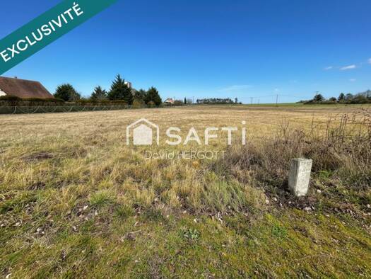 Terrain constructible viabilisé à vendre 34 000 € 1 247 m² de terrain Beauce la Romaine 41240