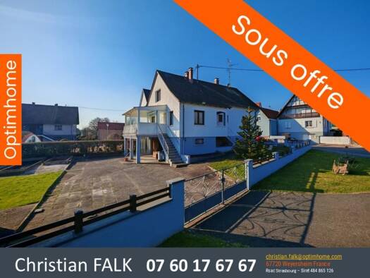 Maison à vendre 365 000 € 7 pièces 5 chambres 150 m² 864 m² de terrain Geudertheim 67170