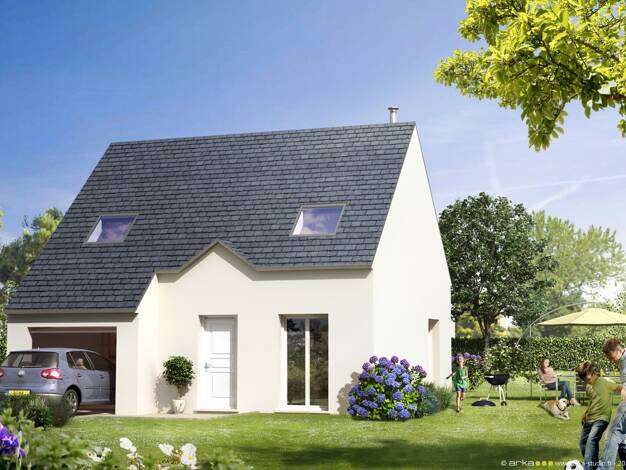 Terrain avec maison neuve à vendre 193 900 € 5 pièces 2 chambres 90 m² 582 m² de terrain Bailleul-sur-Thérain 60930