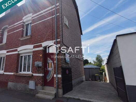 Maison à vendre 92 000 € 5 pièces 4 chambres 85 m² 244 m² de terrain Fargniers Tergnier 02700