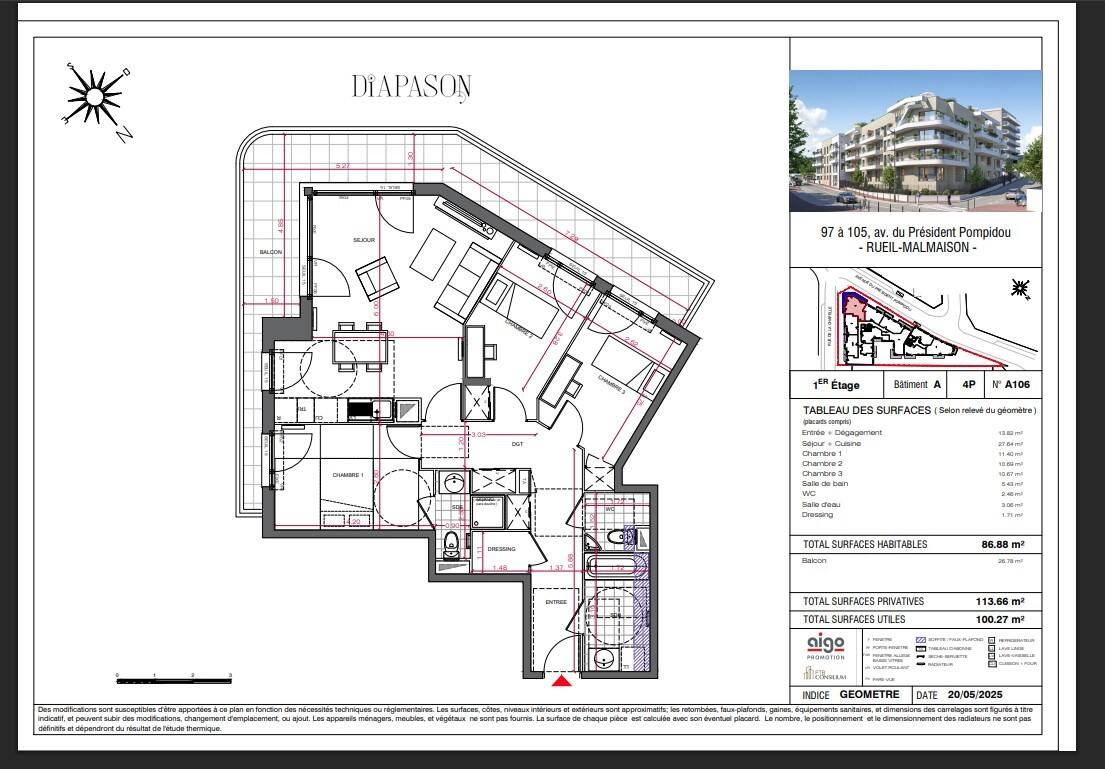 Maison à louer, 86m², RUEIL MALMAISON
