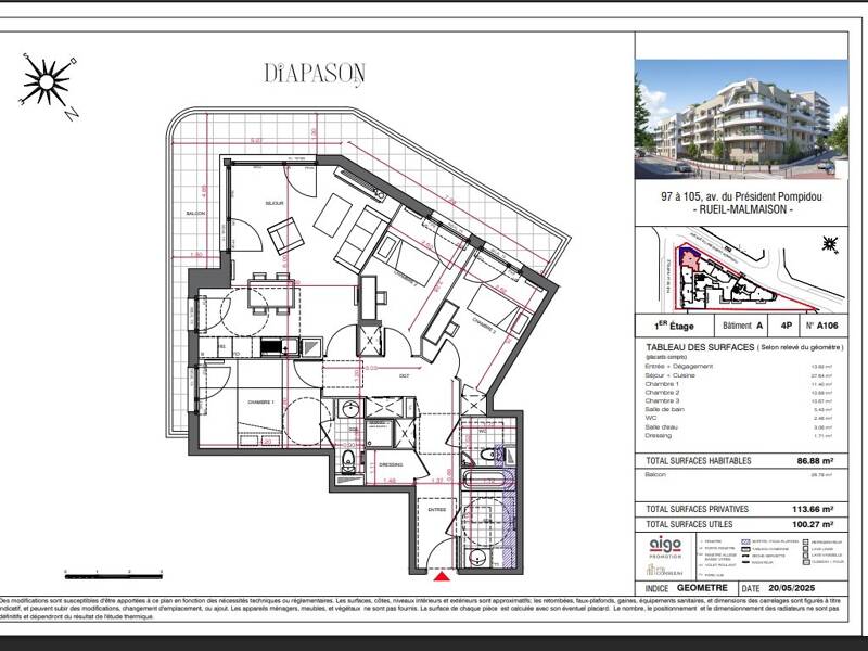 Maison à louer, 86m², RUEIL MALMAISON