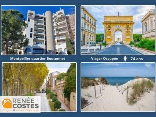 Appartement en viager occupé Bouquet 24 175 € 2 pièces 2 chambres 55 m² Étage 5/6 Boutonnet Montpellier 34090